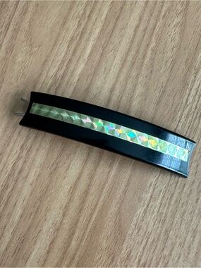 Vintage Black and Gold Metallic Hair Clip